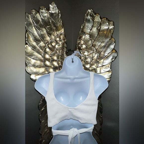 ONA by Yoon Chung the Back Rib Tank in White - Picture 12 of 13